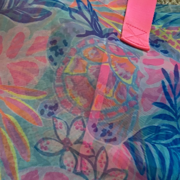 🌺Last One!🌺 NWT Lilly Pulitzer Oversized Mesh Beach/Shopper Tote - Picture 7 of 13